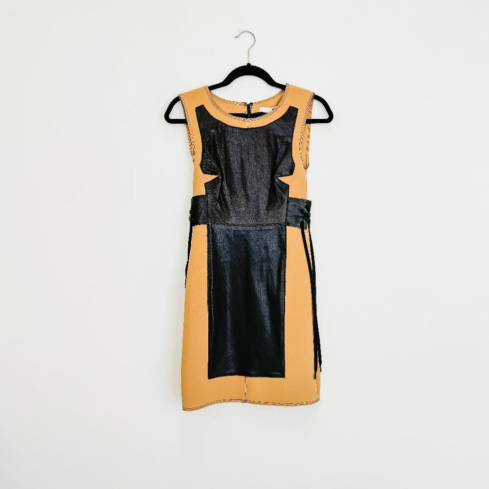 Black and Tan Dress Tracy Reese Sz 4 NWT